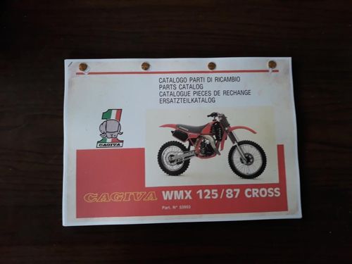 CATALOGO RICAMBI CAGIVA WMX 125 1987